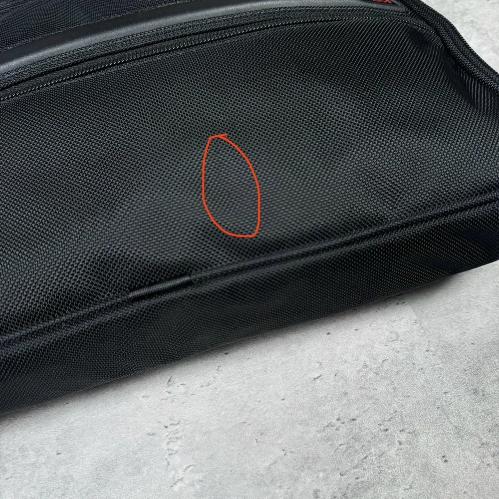 TUMI Padded 15' Laptop Files Soft Briefcase Leather Handles and Multi Pockets